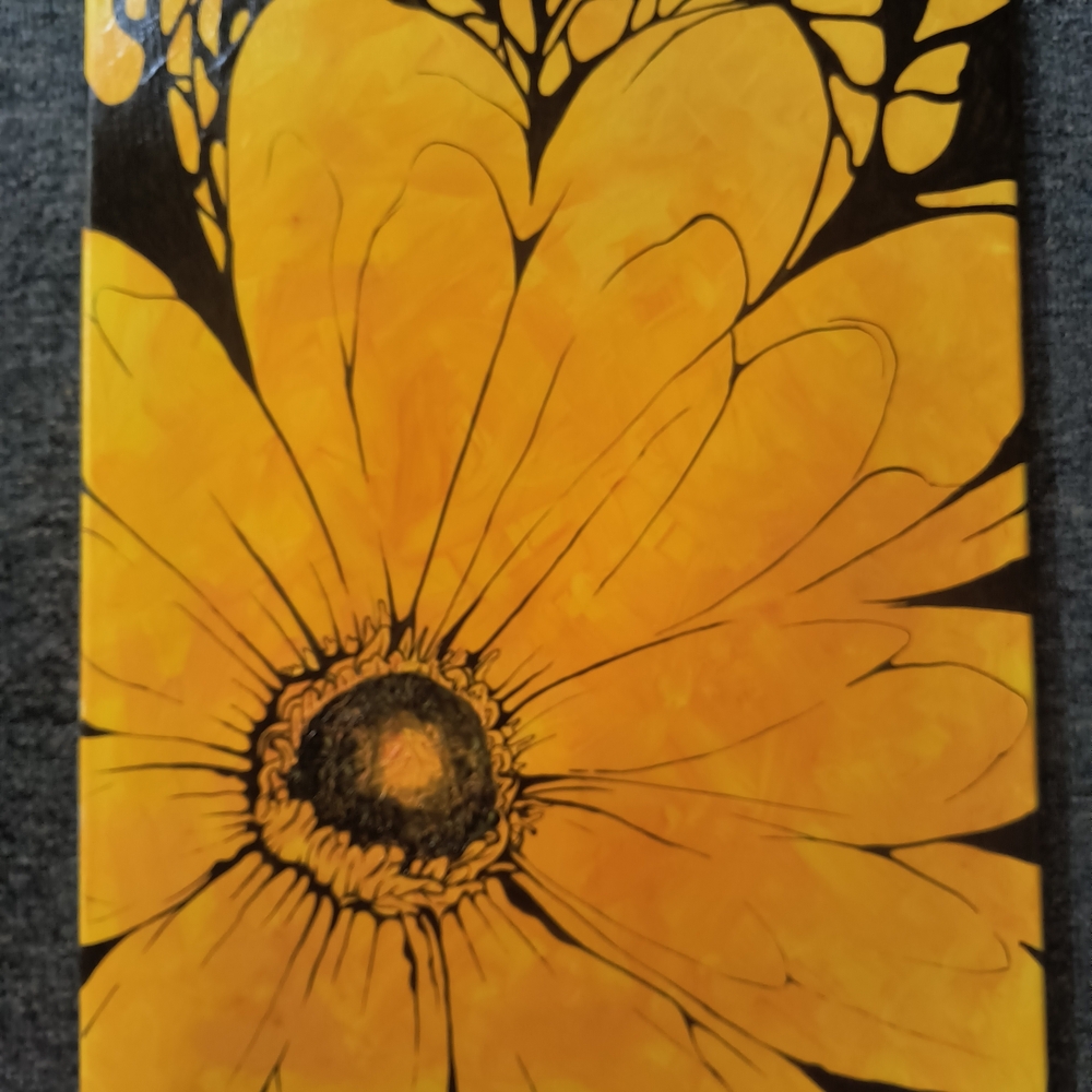 Golden Blossom Canvas Art